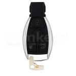 Mercedes New Chrome 3Btn IR Remote Case