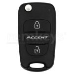 Accent Blue 3 Button Flip Remote Case