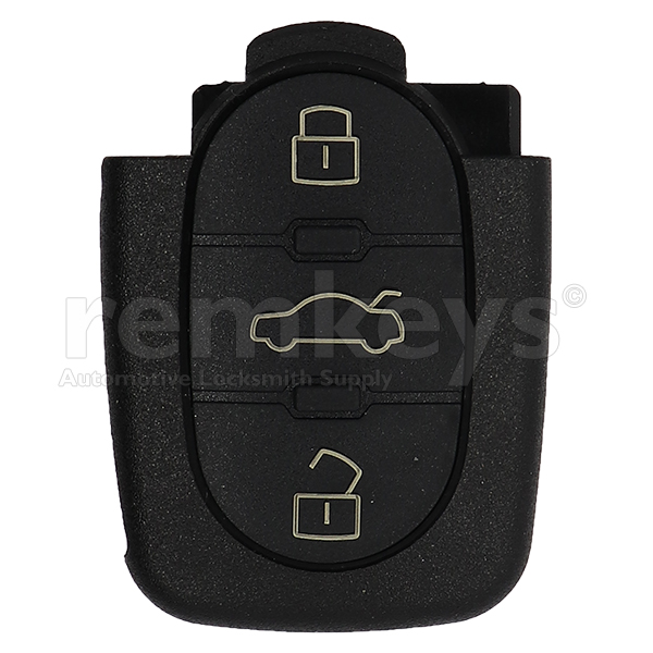 Audi 3Btn Remote Case (Round) - Big Battery