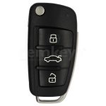 Audi 3 Button Flip Remote Case Type 2