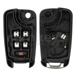 Chevrolet 5 Button Flip Remote Case