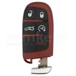 Chrysler 4+1Button Smart Remote Case Red