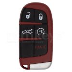 Chrysler 4+1Button Smart Remote Case Red