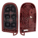 Chrysler 4+1Button Smart Remote Case Red