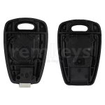 Fiat 1 Button Remote Case SIP22 - Black