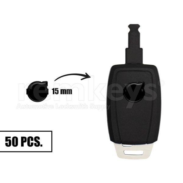 High Quality Black Logo (Badge) - Volvo - 15mm Total 50pcs