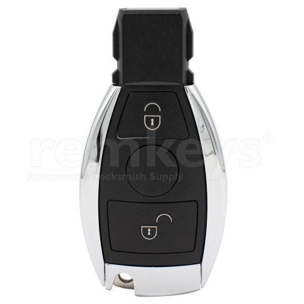 Mercedes New Chrome 2Btn IR Remote Case