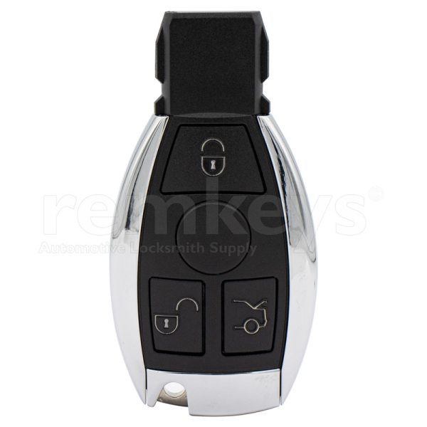 Mercedes New Chrome 3Btn IR Remote Case