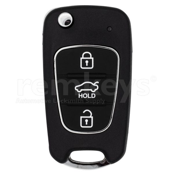 NB04 - MultiFunction Hyundai Kia Type 3Button Flip Remote