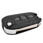 Peugeot 301 508 3 Button Flip Remote Case - Head Lamp Button