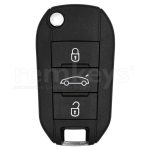 PEUGEOT 508 C-Elysee 3Button Flip Pcf7941 433mhz Aftermarket 1609365180