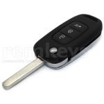 805670077R Megane4 3Btn Flip Remote Hitag Aes 433mhz Aftermarket