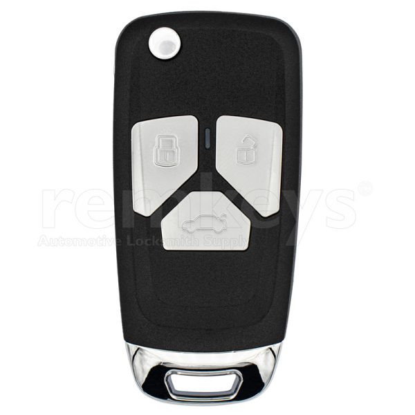 XNAU01EN - Audi Type 3Button Flip Wireless Remote